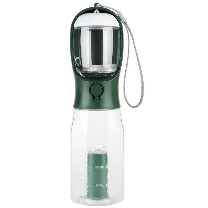 Pawmora TravelBottle — 2-in-1 Portable Pet Water Bottle with Food Container