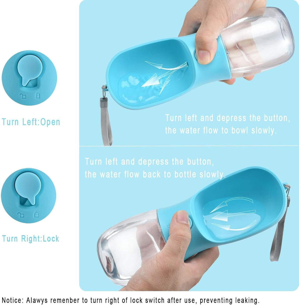 Pawmora TravelBottle — 2-in-1 Portable Pet Water Bottle with Food Container