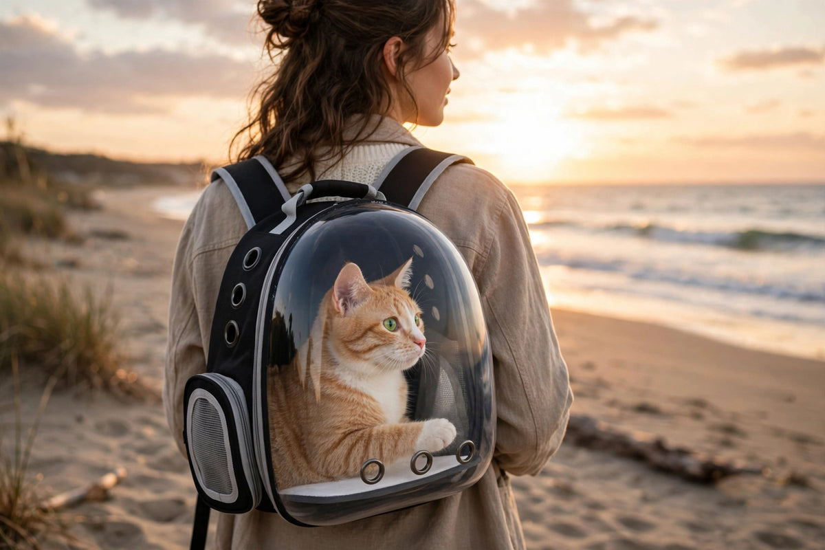 Pawmora AstroPack — Space Capsule Cat Backpack