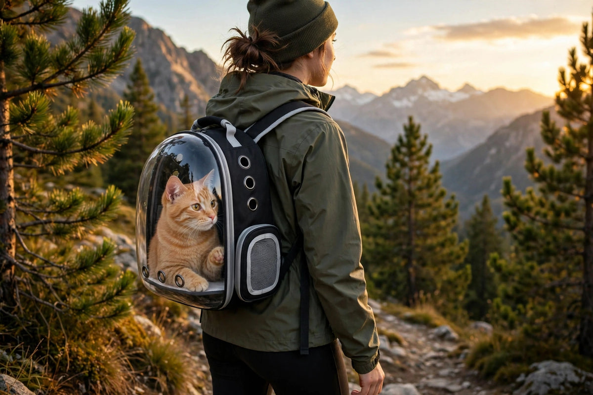 Pawmora AstroPack — Space Capsule Cat Backpack